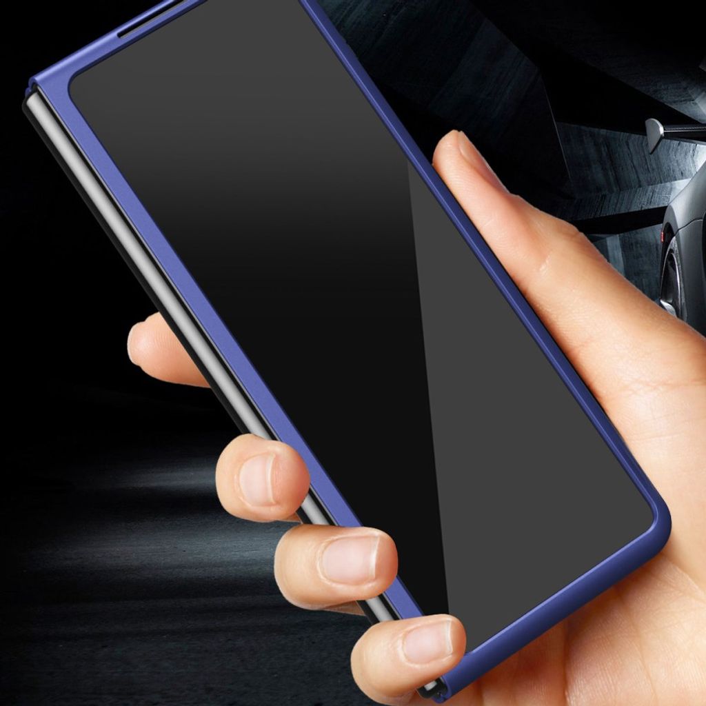 Samsung Galaxy Z Fold8 Ultra Cover med galvanisering - Blå