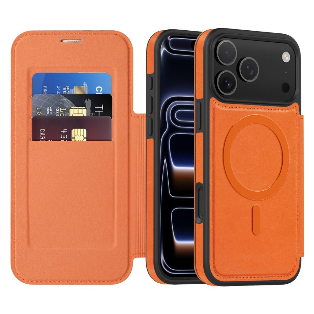iPhone 18 Pro Max/17 Pro Max MagSafe Lompakkokotelo - Oranssi