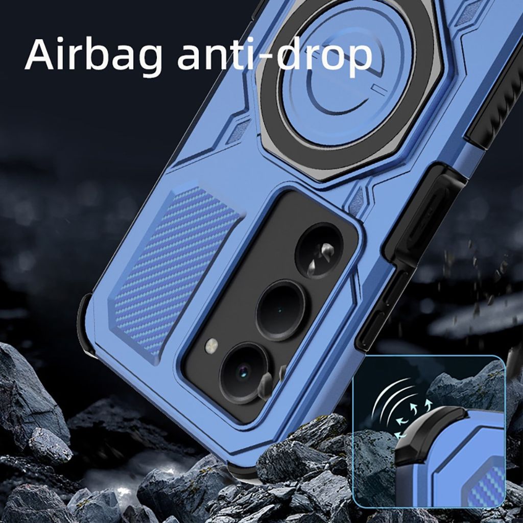 Xiaomi Redmi 15 5G Case with rotating stand - Blue