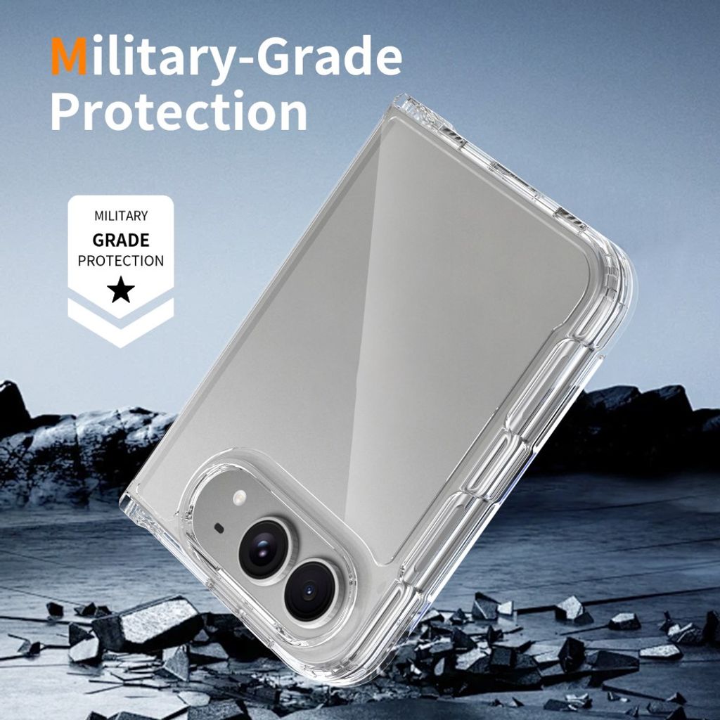 iPhone Duo Cover med akrylbagside - Gennemsigtig