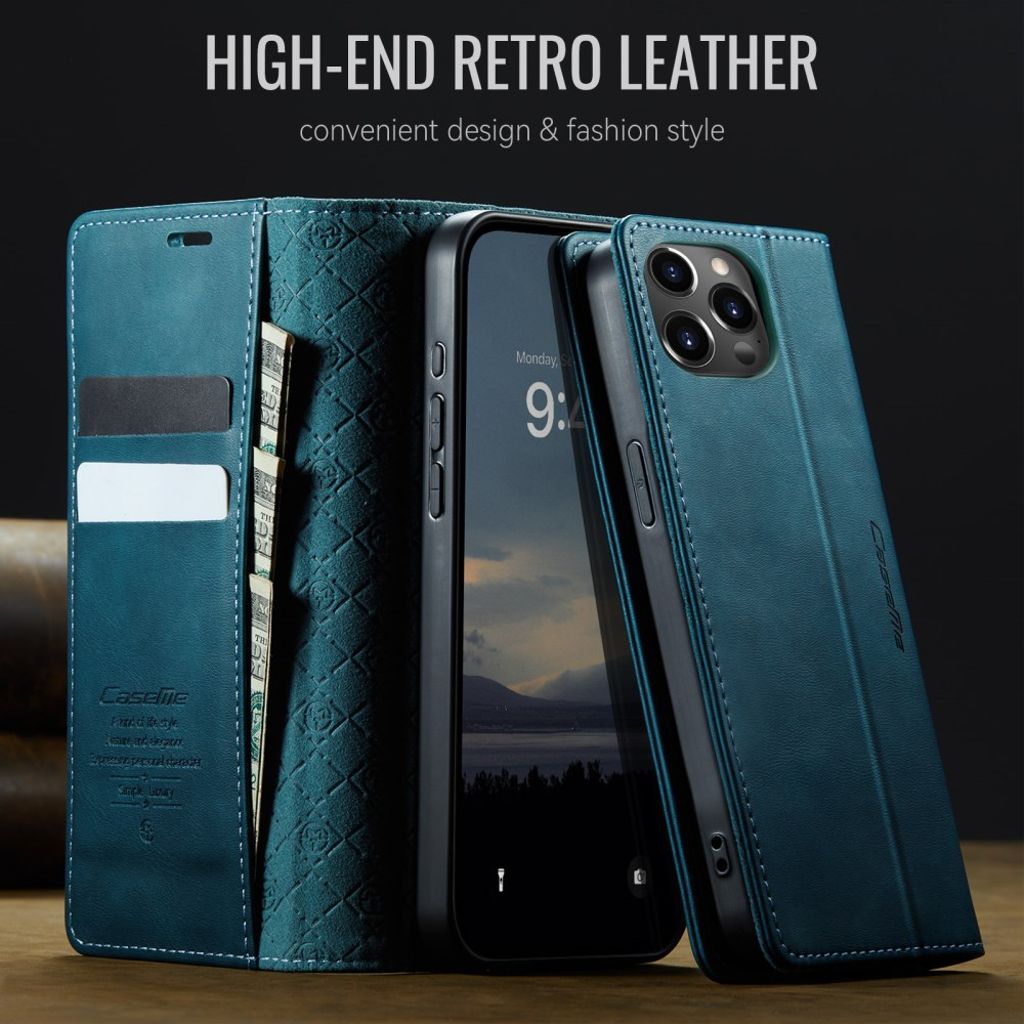 CASEME iPhone 12 Pro Max Kotelo Jalusta - Vihreä