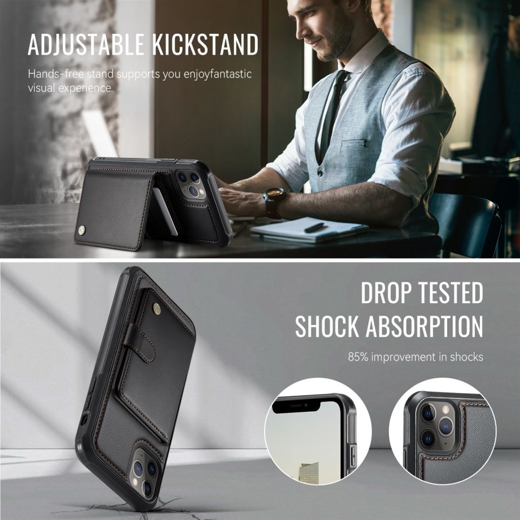 JEEHOOD iPhone 11 Pro Cover med MagSafe - Sort