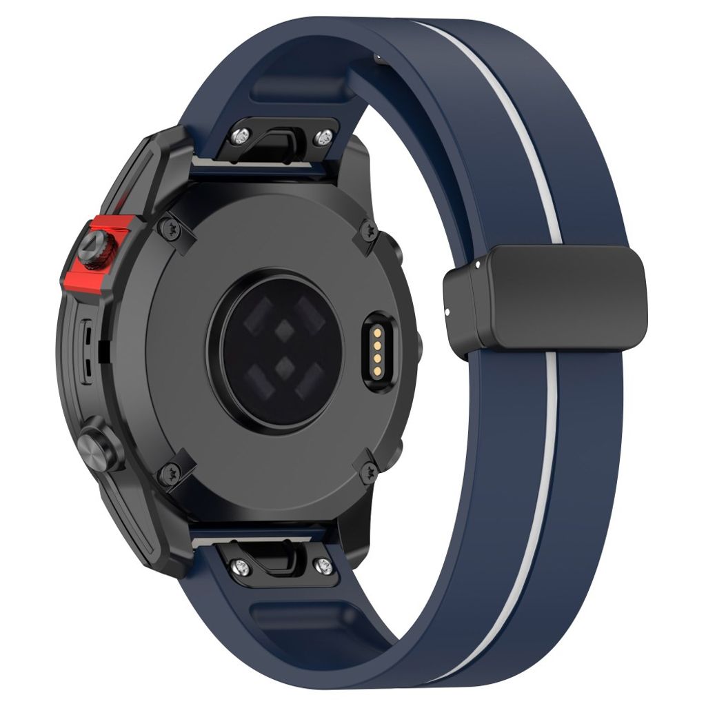 Garmin Fenix 8 51mm Klockarmband i Silikon - Blå, Vit