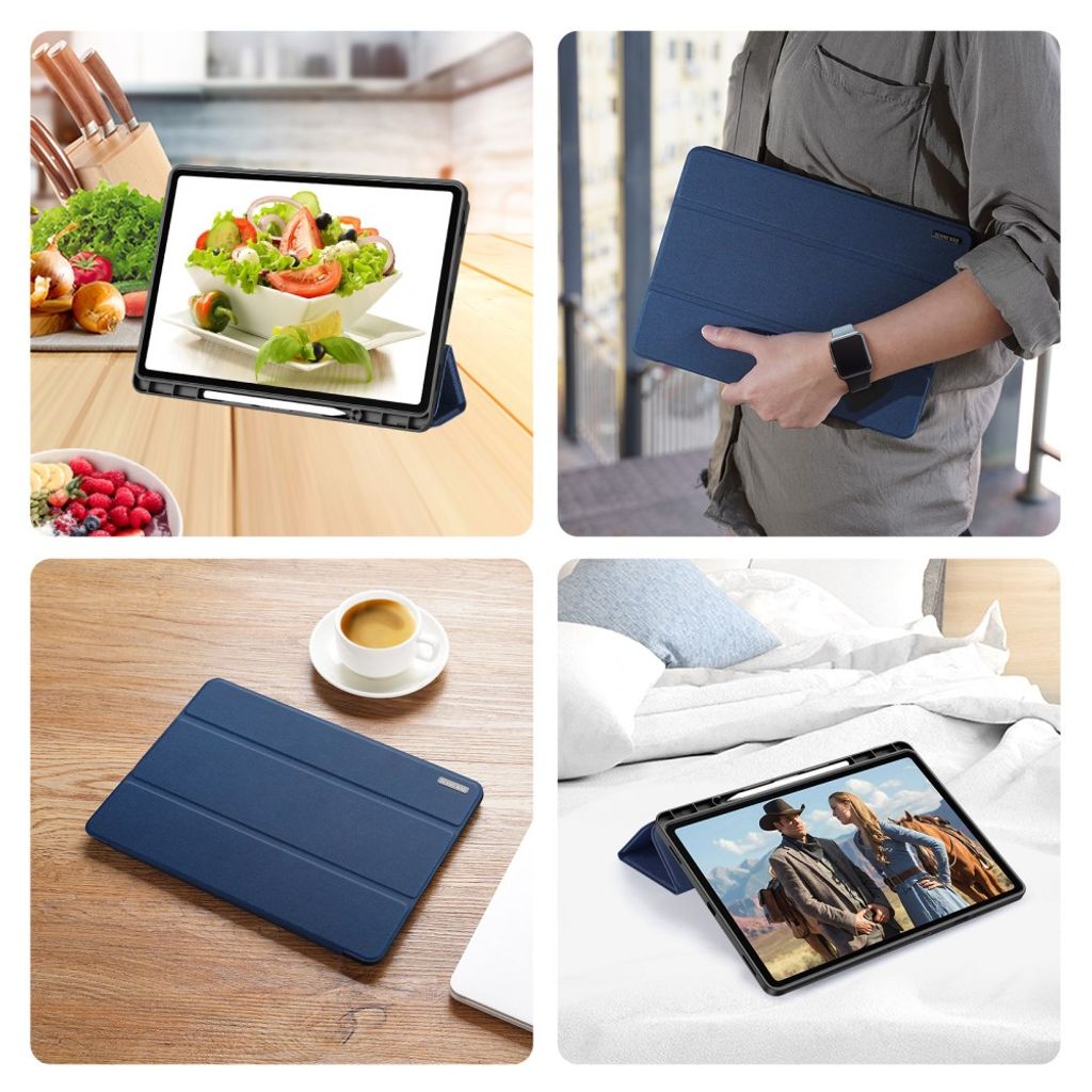 DUX DUCIS Samsung Galaxy Tab S12 Plus Tri-Fold Cover - Blå
