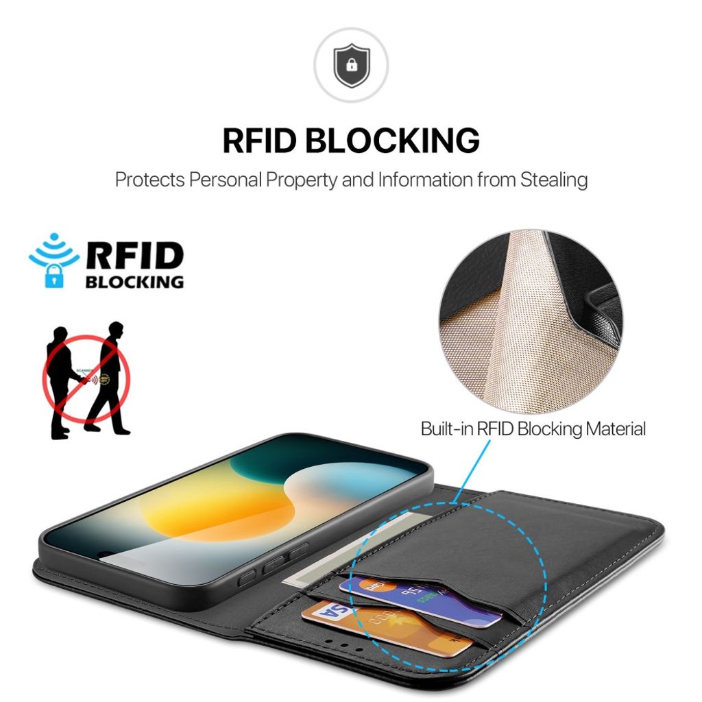 DUX DUCIS iPhone 17 RFID-estävä Kotelo - musta