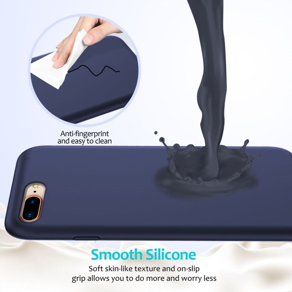 iPhone 8 Plus / 7 Plus Silikone Cover - Blå