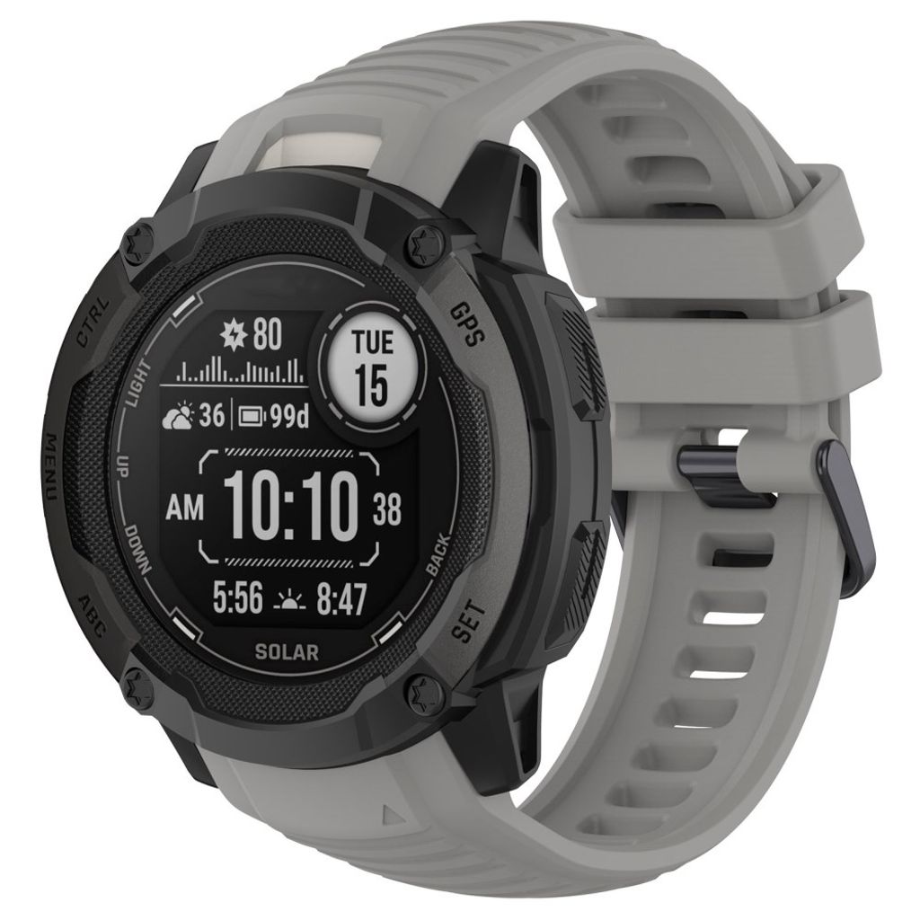 Garmin Instinct 2X Watch Strap in Silicone - Grey