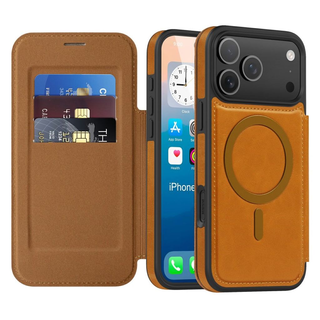 iPhone 17 Pro Max MagSafe Case with Card Slot - Brown