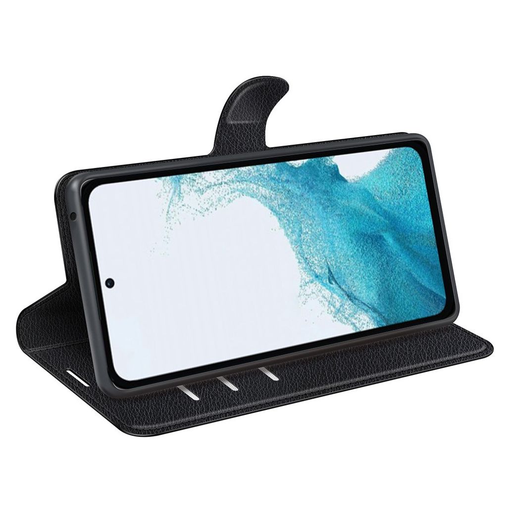 Samsung Galaxy A54 5G Lompakkokotelo Jalustalla PU-nahka/TPU - Musta