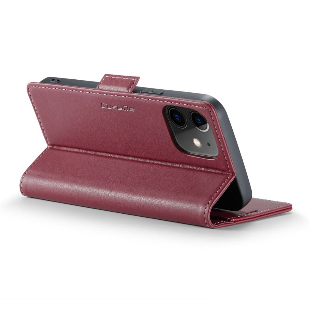 CASEME iPhone 12 / 12 Pro Etui med Kortplads - Rød