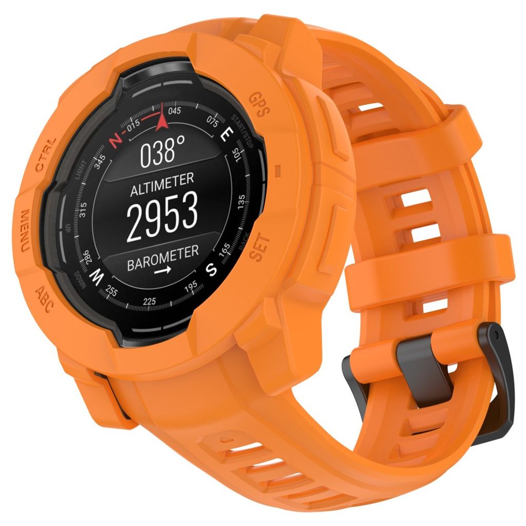 Garmin Instinct 3 AMOLED 50mm osv. Cover i Silikone - Orange
