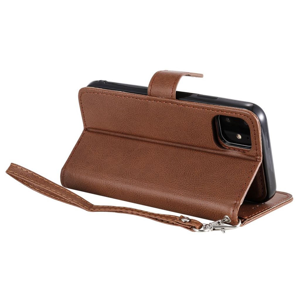 iPhone 11 Kotelo Kantohihna - Ruskea