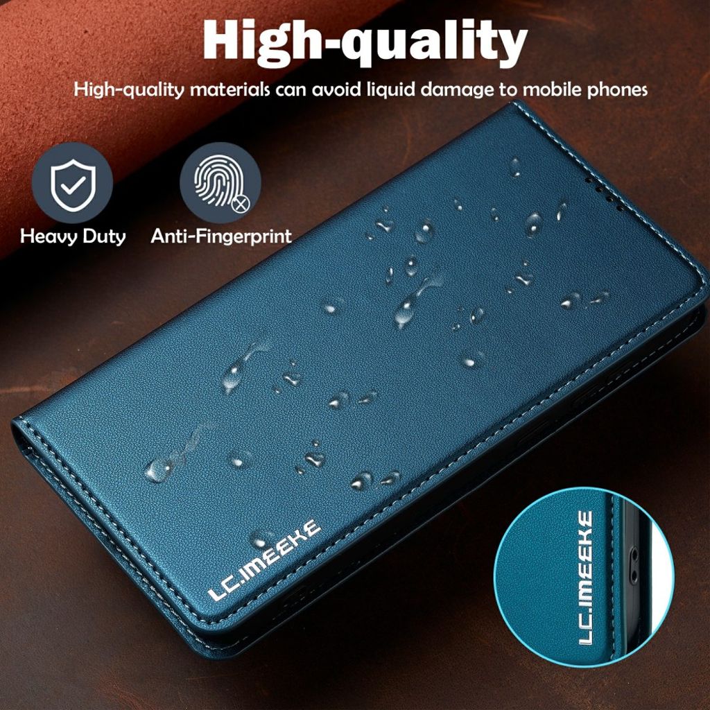 LC.IMEEKE Samsung Galaxy S25 FE Plånboksfodral - Blå