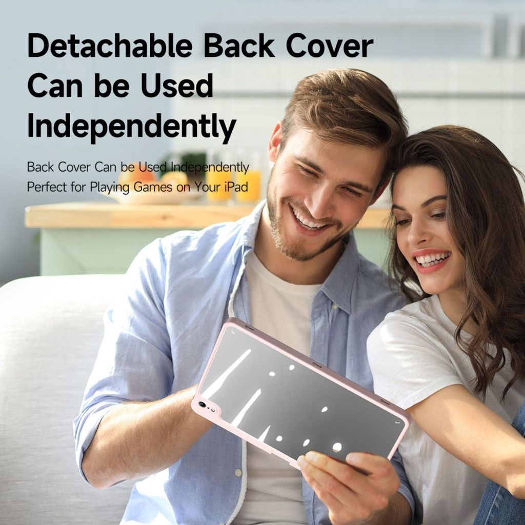 Dux Ducis iPad A16 11" 2025/10.9" 2024 Flip cover med aftagelig beskyttelse/standfunktion - Lyserød
