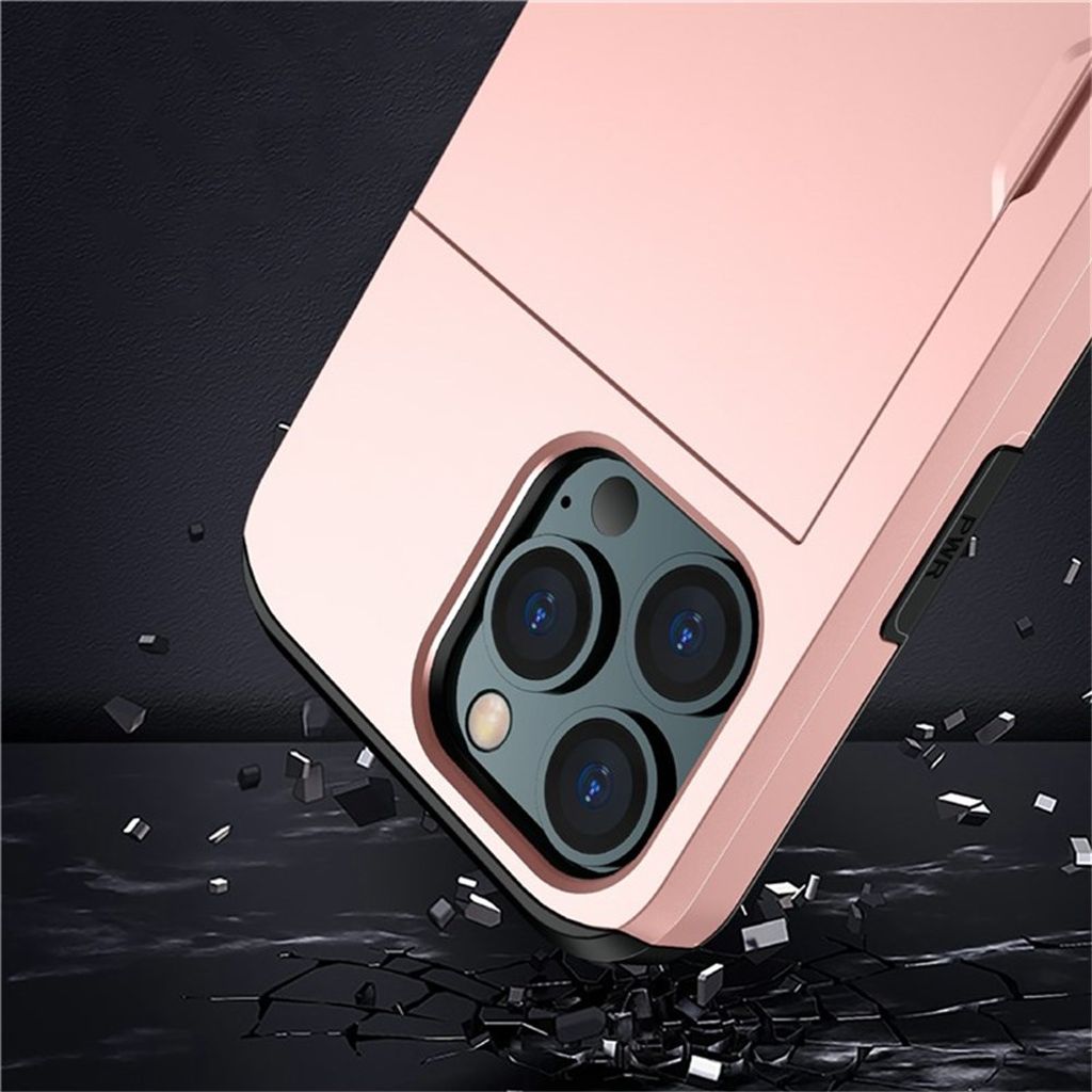 AMORUS iPhone 12 Pro Max Cover med Kortplads - Grå
