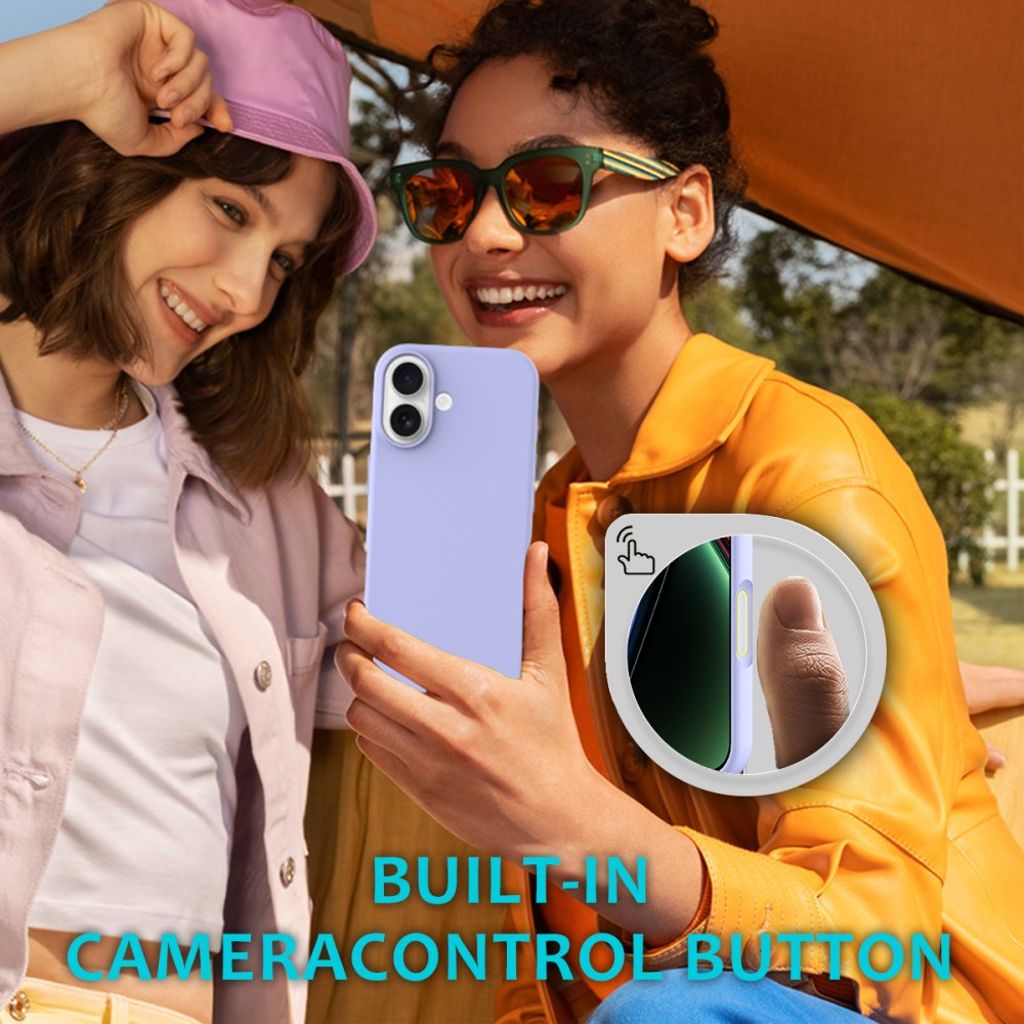 iPhone 17 silicone phone case - light blue