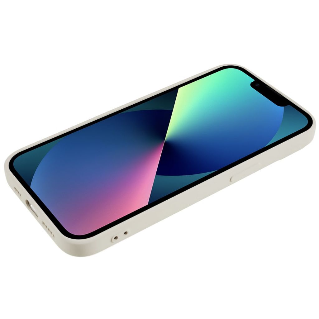 iPhone 13 mini TPU Case with Fiber Lining – White