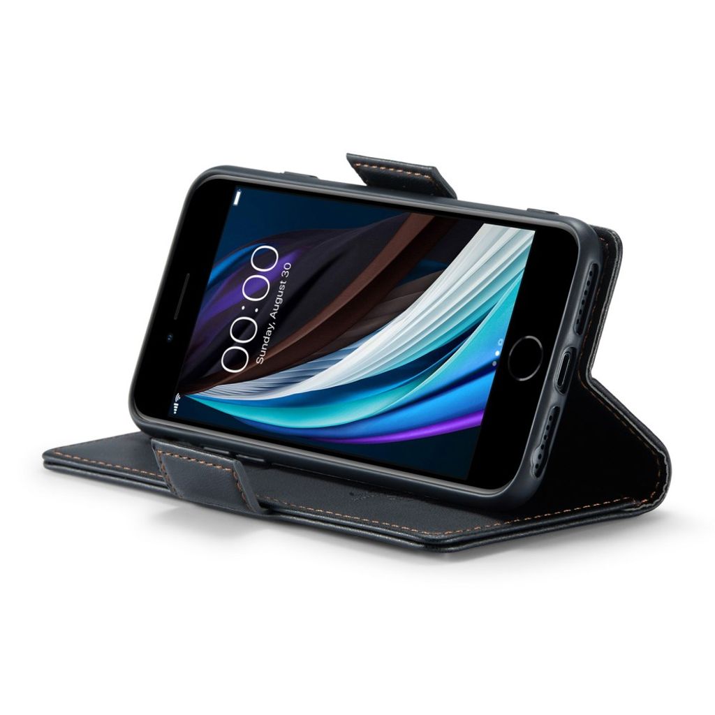 CASEME iPhone 6/6s/7/8/SE 2020/2022 Fodral med Kortfack - Svart