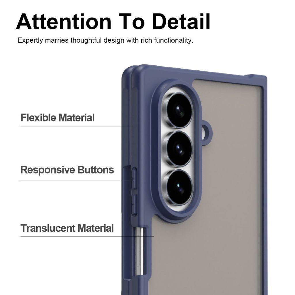 Samsung Galaxy Z Fold8 Ultra Matteret Cover - Blå
