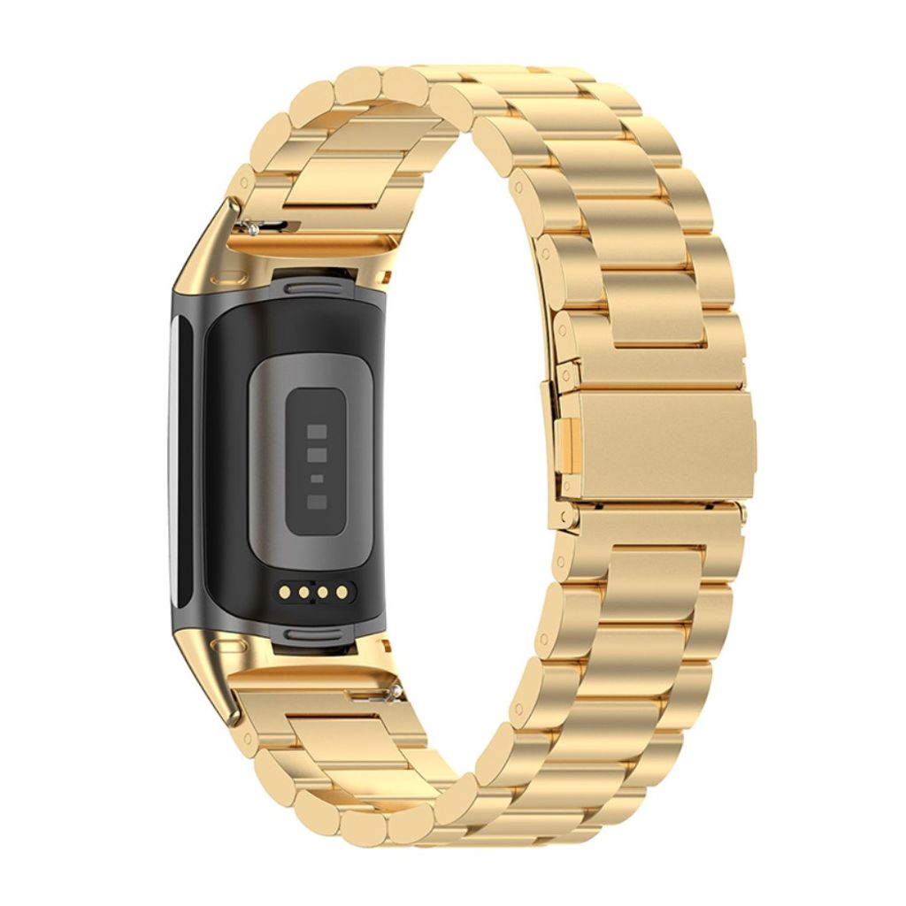 Fitbit Charge 6/5 Kellonranneke, Ruostumaton teräs - kulta