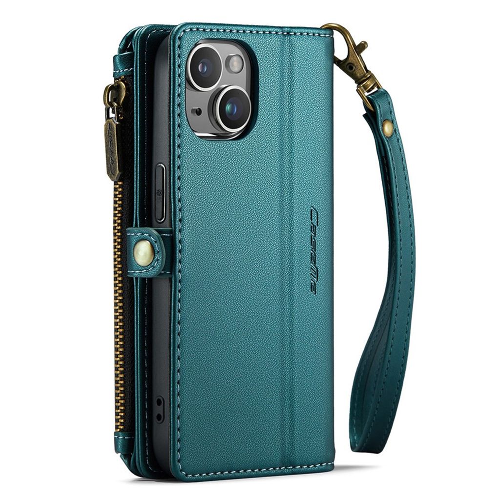 CASEME iPhone 14 Lommeboketui RFID-blokkerende – Grønn
