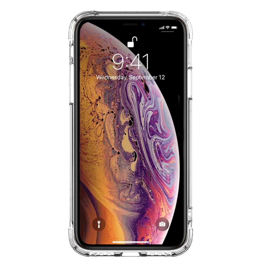 iPhone X/XS Deksel Støtsikker TPU Air Cushion - Gjennomsiktig