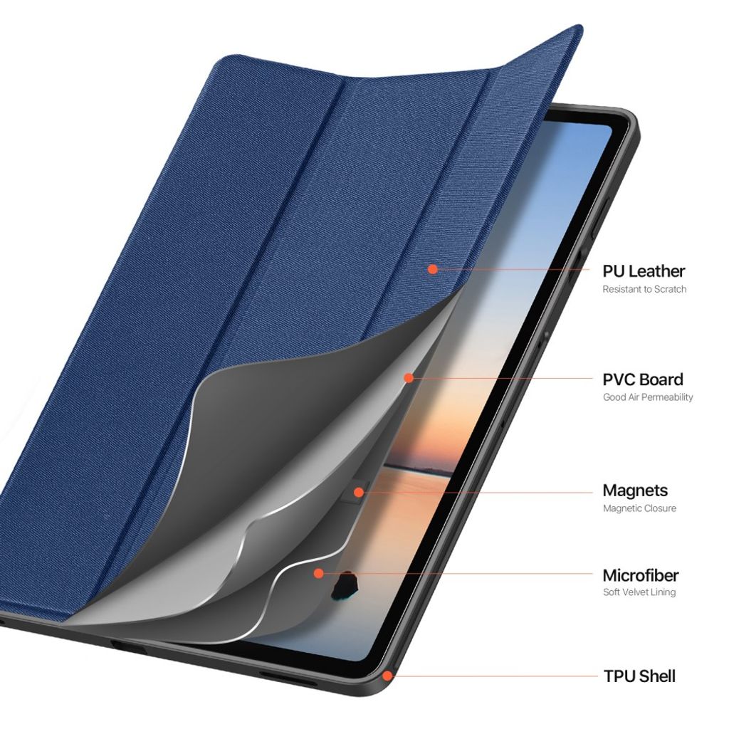 DUX DUCIS Samsung Galaxy Tab S12 Plus Tri-Fold Cover - Blå