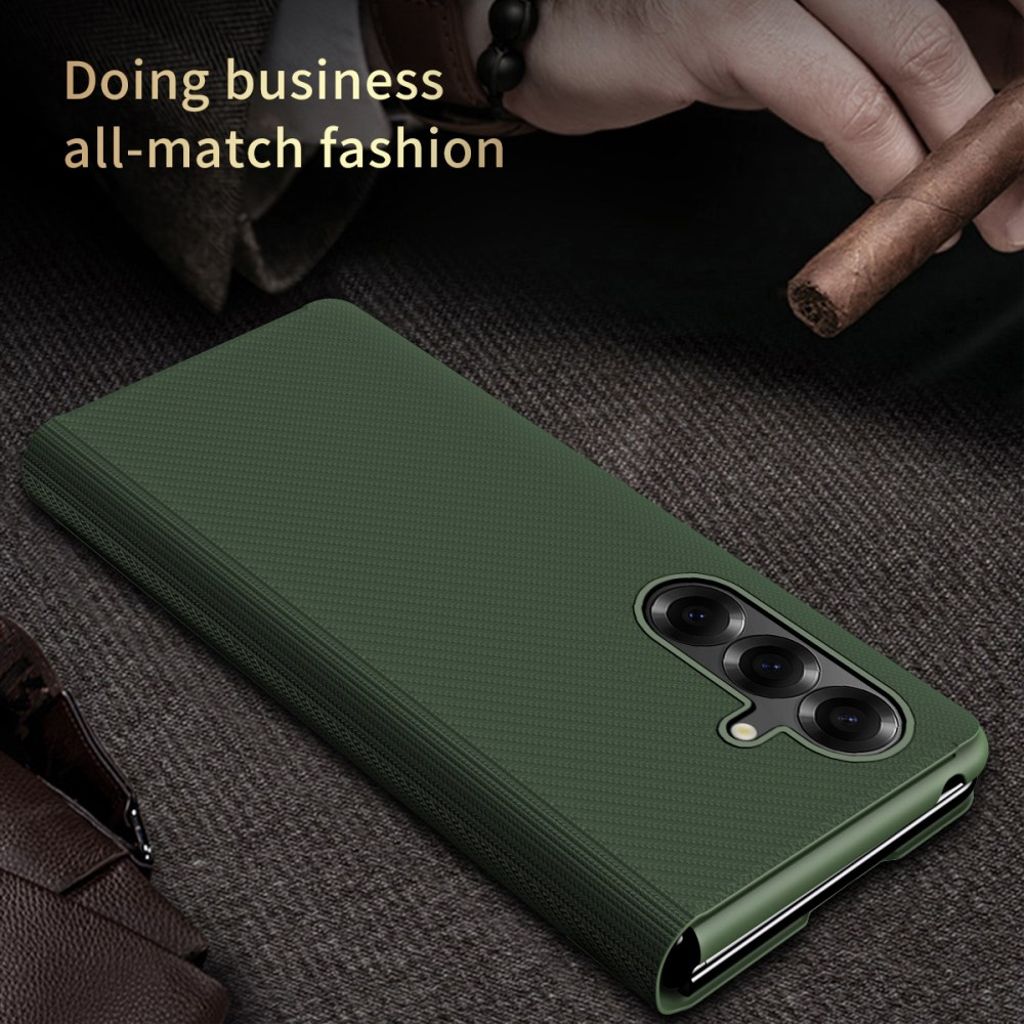 Samsung Galaxy Z Fold7 5G Fodral med Stativ - Grön