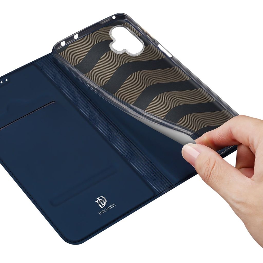 DUX DUCIS mobiletui med kortlomme for Samsung Galaxy XCover7 Pro – blå