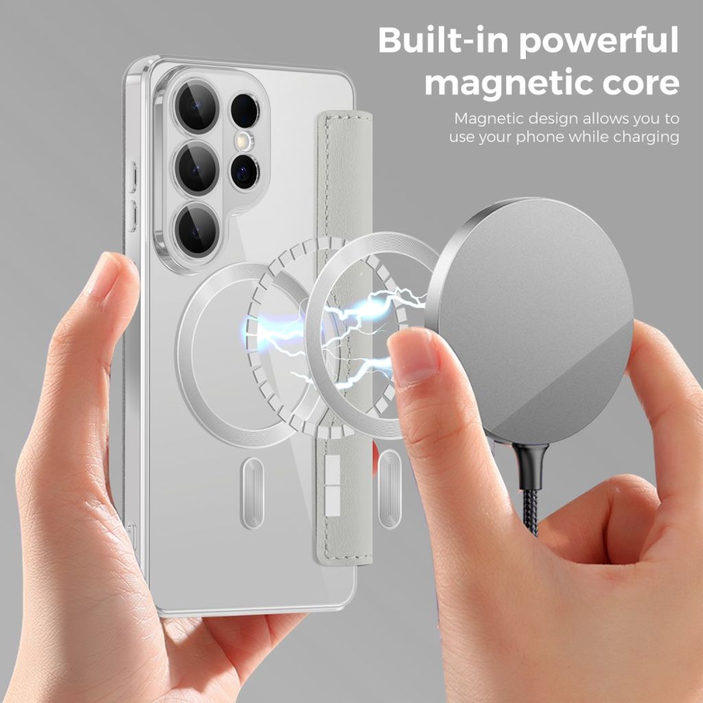 Samsung Galaxy S26 Ultra Plånboksfodral MagSafe-kompatibel – Titanium Grå
