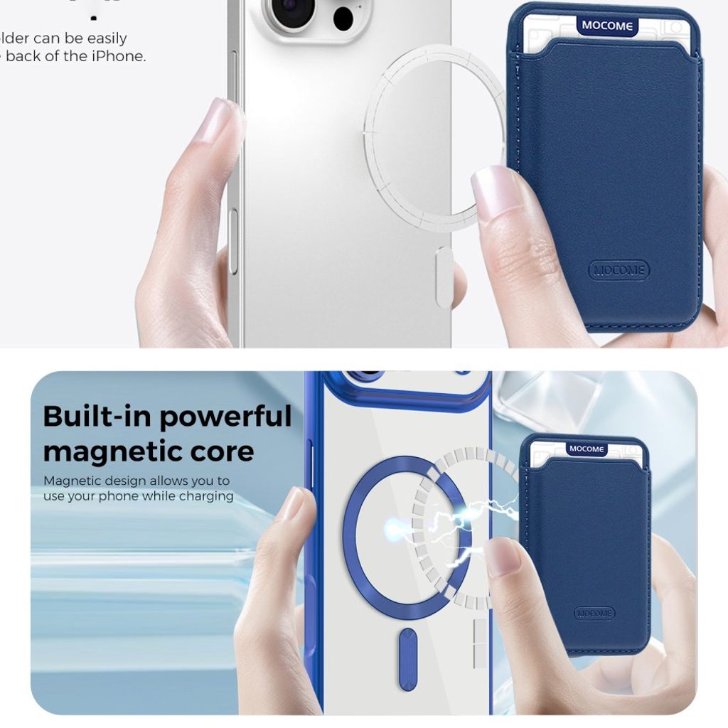 iPhone Air MagSafe Kuori Irrotettava Kortin Haltija - Sininen