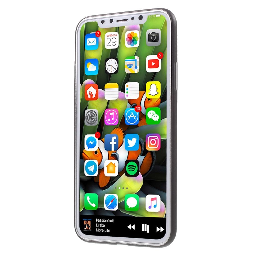 Ultra Ohut Muovinen Kuori iPhone X/XS 5,8 cm – Musta