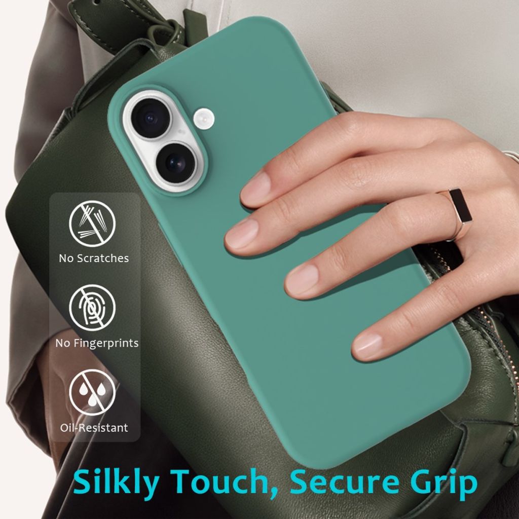 iPhone 17 silicone phone case - turquoise