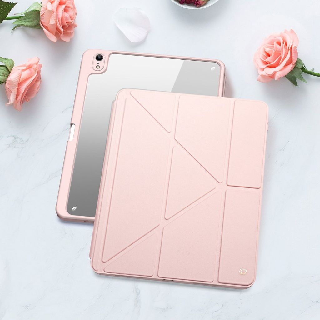 Dux Ducis iPad A16 11" 2025/10.9" 2024 Flip cover med aftagelig beskyttelse/standfunktion - Lyserød