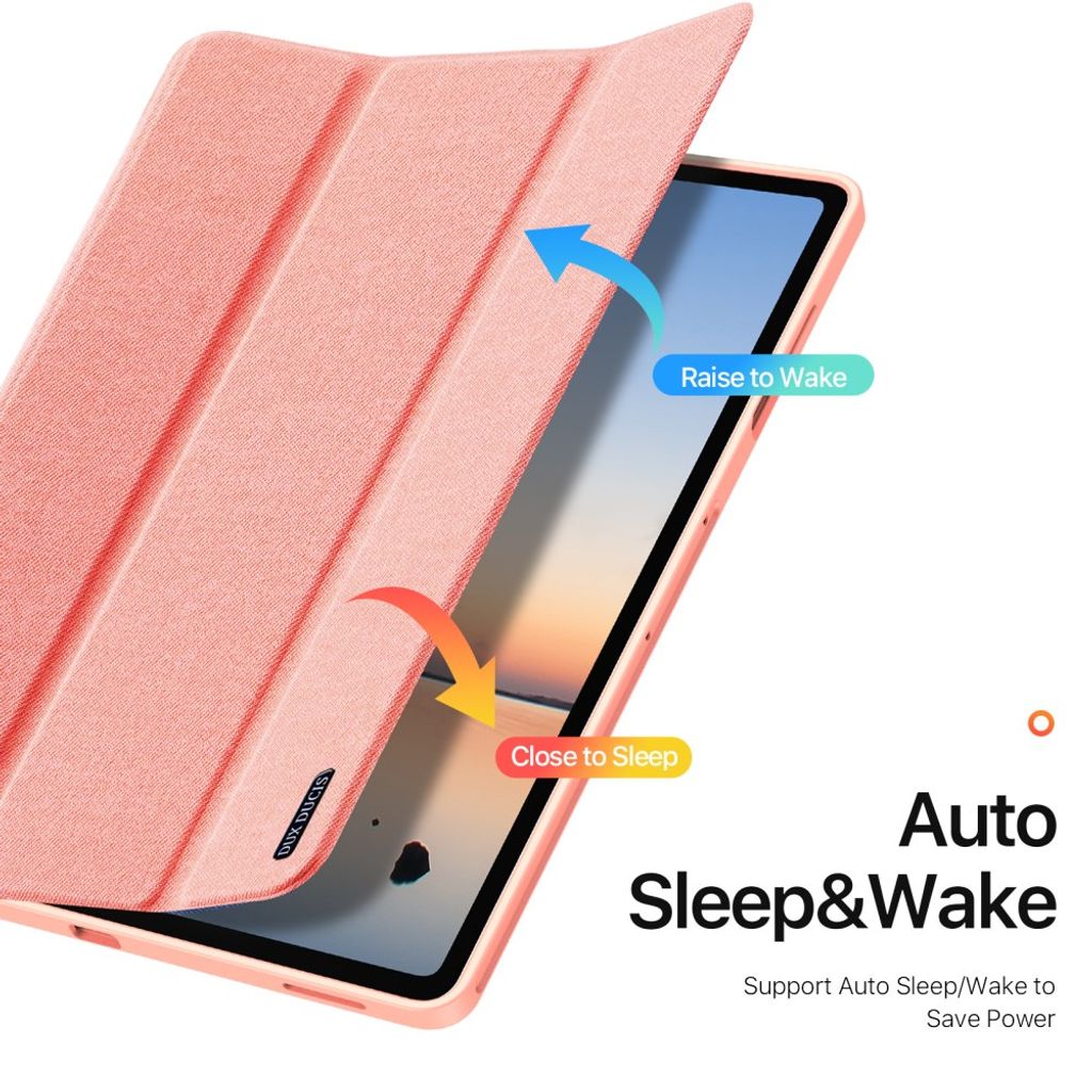 DUX DUCIS Samsung Galaxy Tab S12 Plus Tri-Fold Cover - Lyserød
