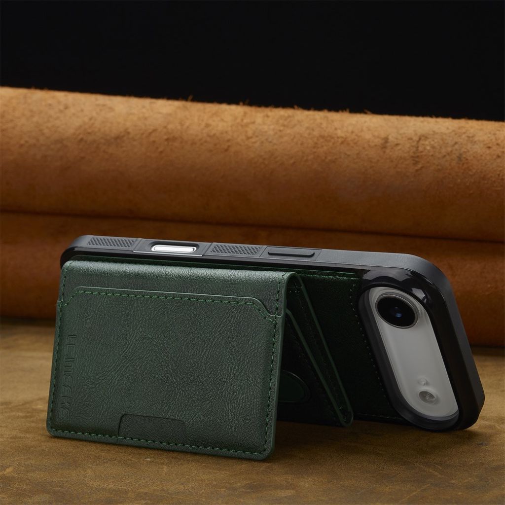 LC.IMEEKE iPhone Air Skal med plånbok - Grön