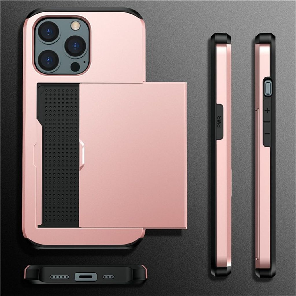 AMORUS iPhone 12 Pro Max Cover med Kortplads - Hvid