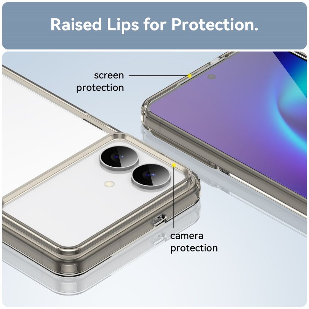 Samsung Galaxy S26 Edge Akryl Skal - Transparent Grå