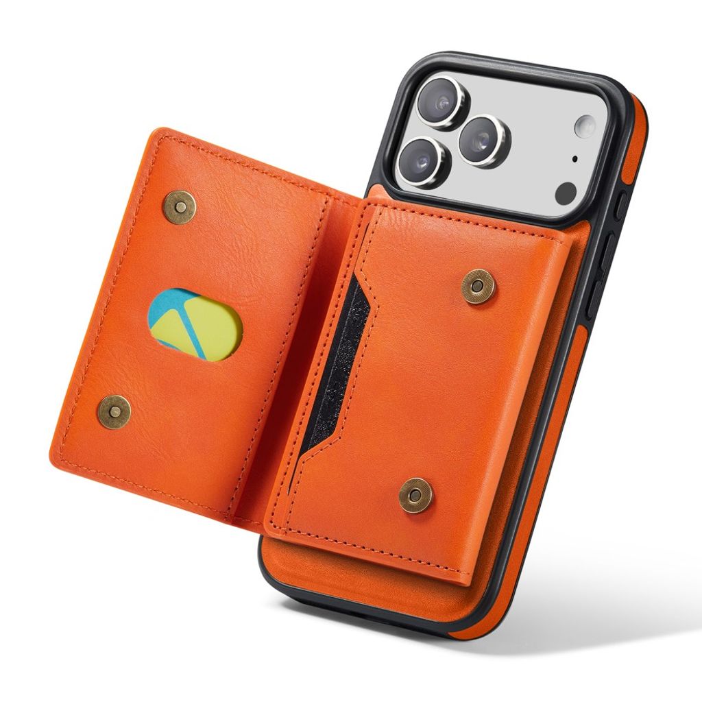MAGKING iPhone 18 Pro Max/17 Pro Max MagSafe Kuori irrotettavalla lompakolla - Oranssi