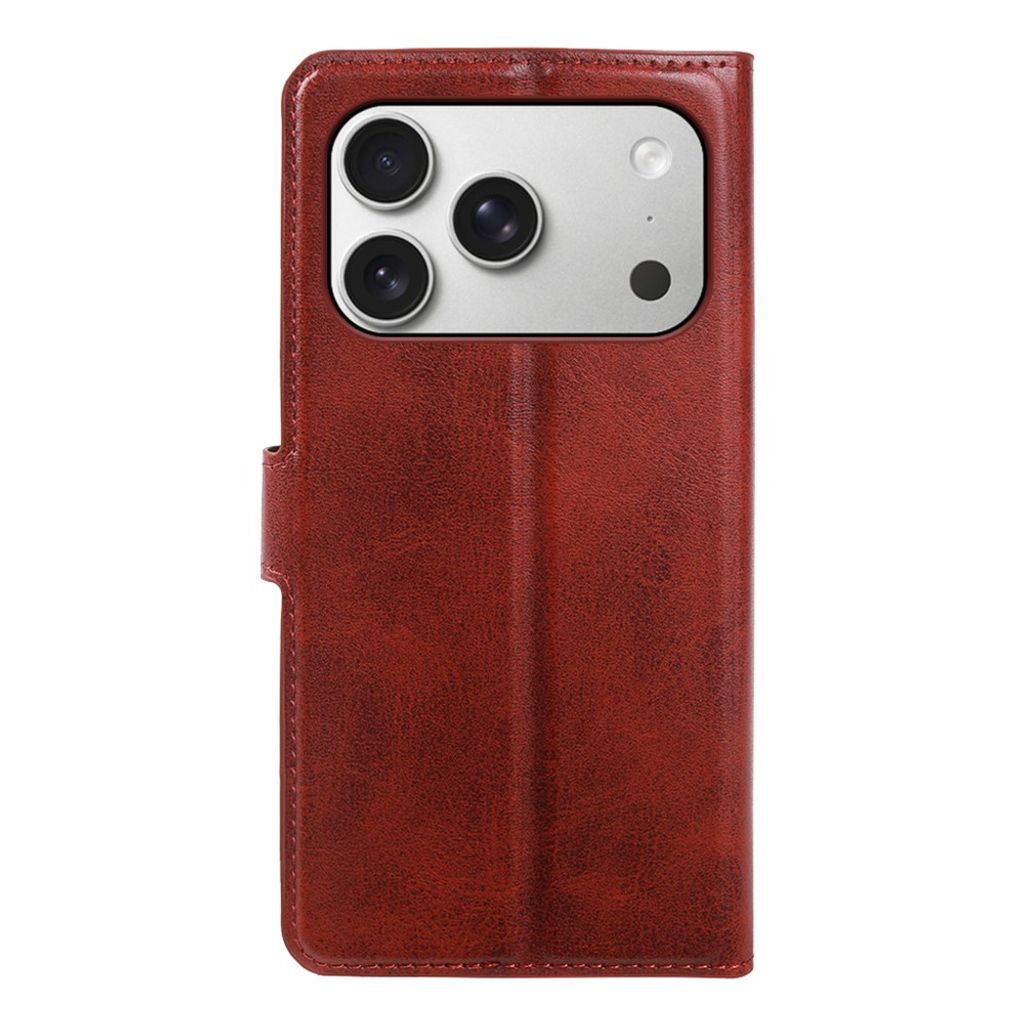 iPhone 18 Pro/17 Pro Plånboksfodral Stativ PU-läder – Röd