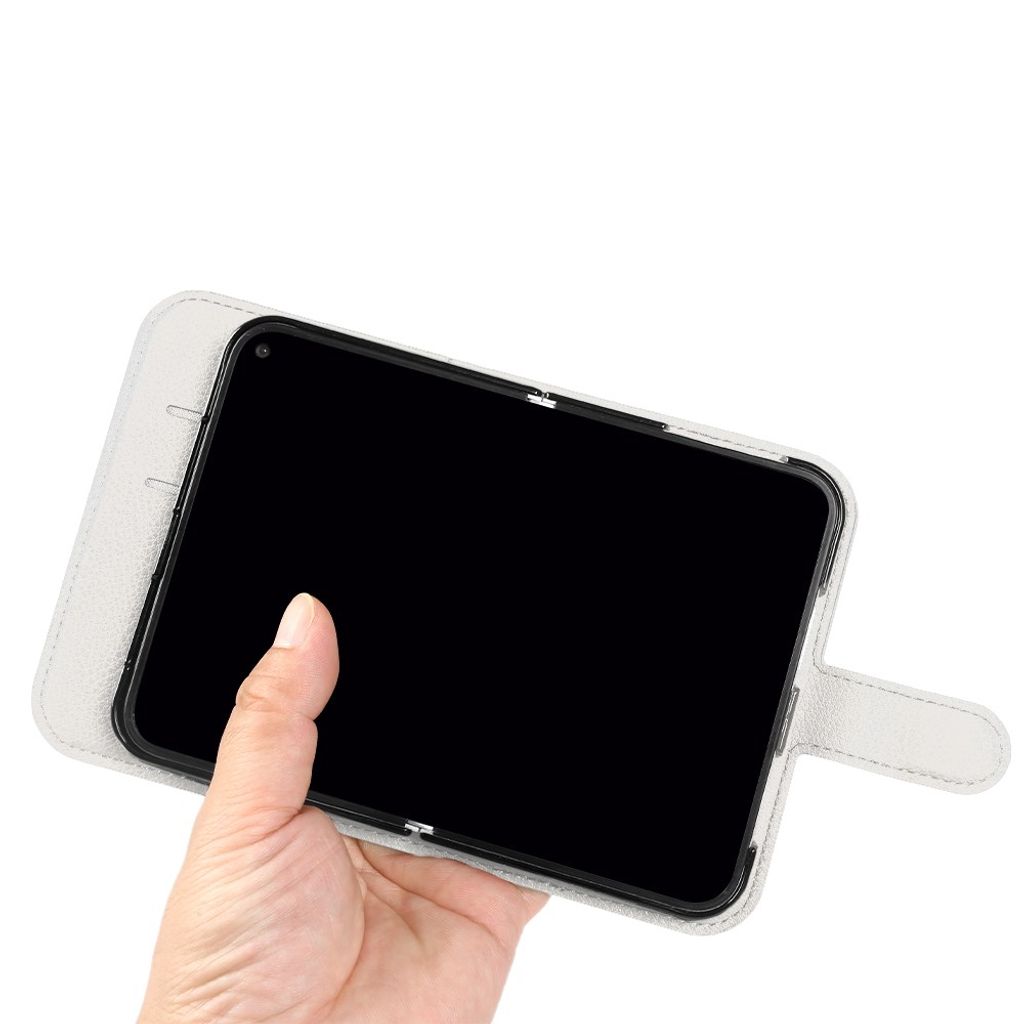 iPhone Duo Lompakkokotelo PU-nahka - Valkoinen