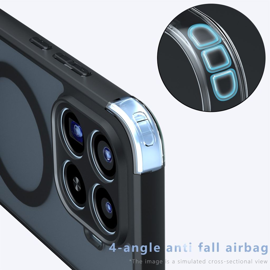 Xiaomi 17T Pro MagSafe-deksel med ringstativ - Transparent/Svart