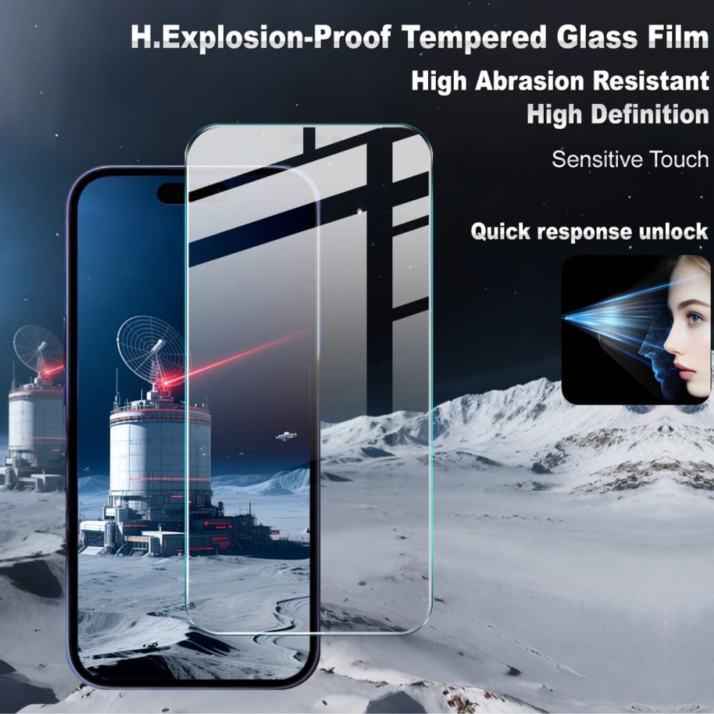 IMAK H Series iPhone 18 Pro Max/17 Pro Max Näytönsuoja Karkaistu Lasi