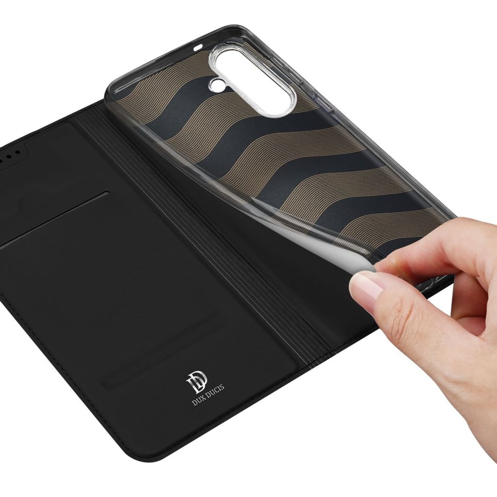 DUX DUCIS Samsung Galaxy S26 FE Lommeboketui Kortholder – Svart
