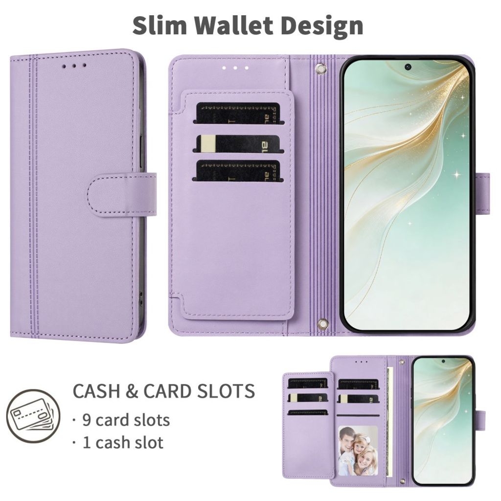 Xiaomi 17T Lompakkokotelo käsihihnalla - Vaaleanvioletti