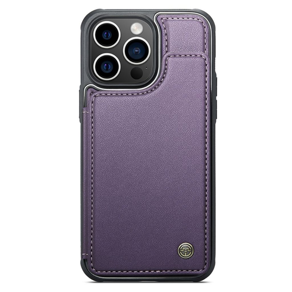 CASEME iPhone 14 Pro Plånboksskal C22 RFID-blockerande - Lila