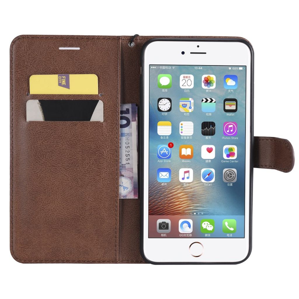 iPhone 7 Plus / 8 Plus Kotelo Korttipaikka - Ruskea