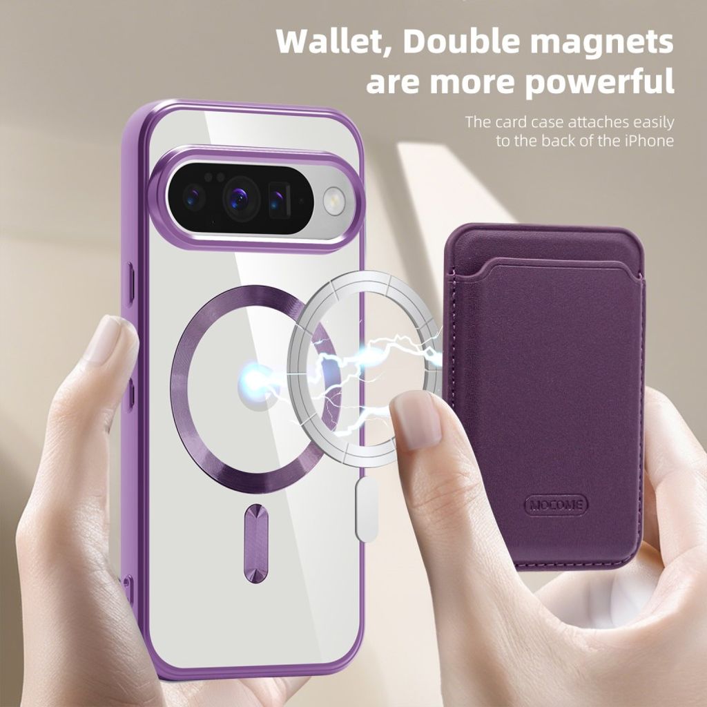 Google Pixel 10 / 10 Pro Kuori lompakolla - Violetti