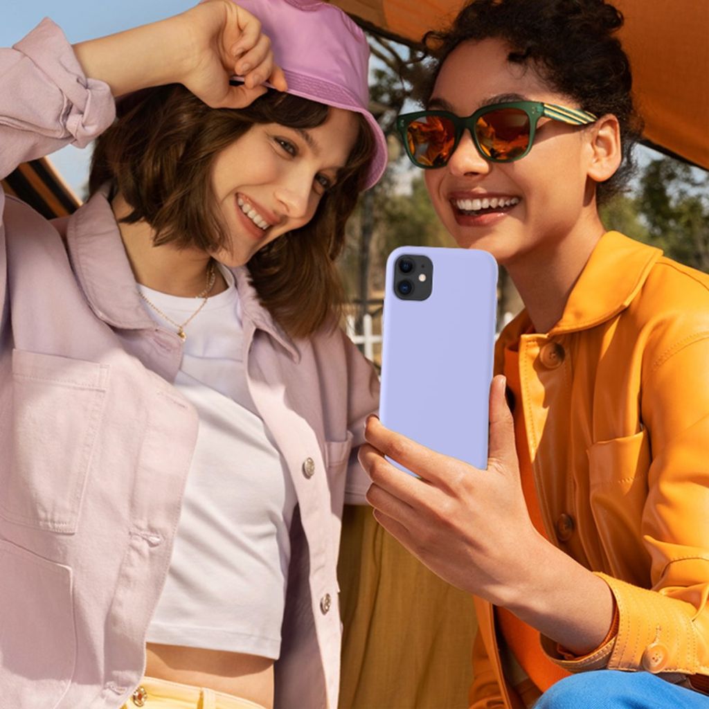 iPhone 11 Silikoni Kuori - Vaaleanvioletti