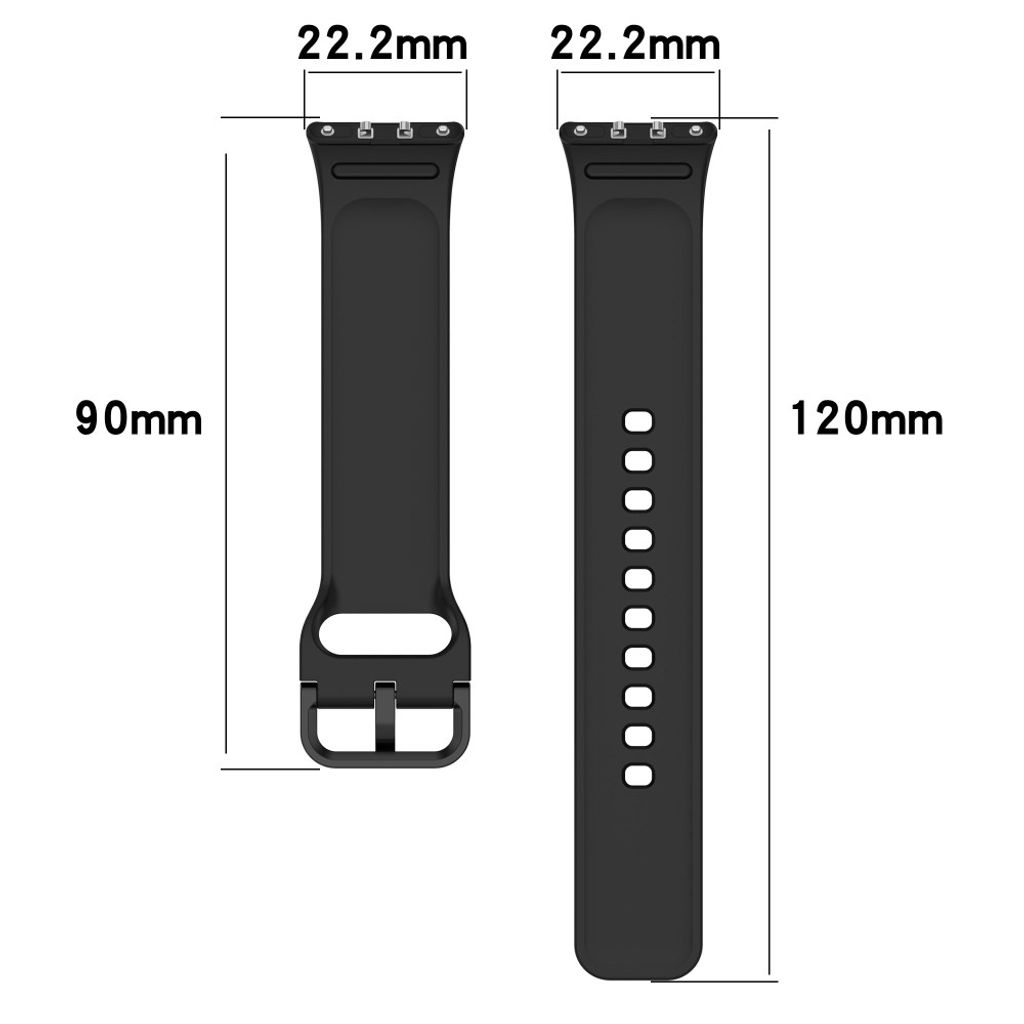 Samsung Galaxy Fit3 Klockarmband i Silikon – Svart